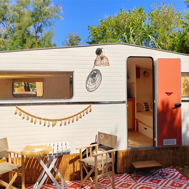 Caravane 3 places en location - Camping Beauregard Plage